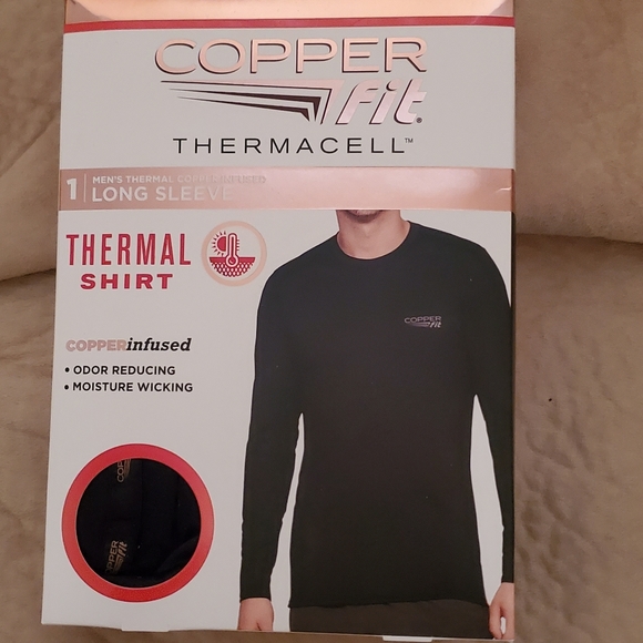 Copper Fit Shirts Mens Copper Fit New Long Sleeve Core Performance